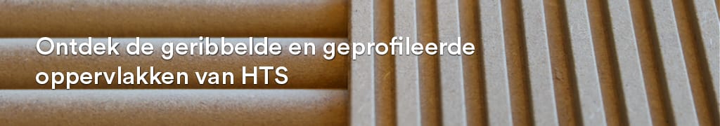 Detail afbeelding van HTS geribbelde en geprofileerde oppervlakken