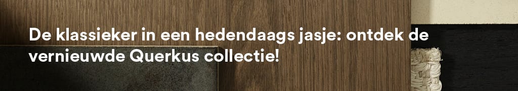 Moodboard passend bij de vernieuwde Querkus eiken fineer collectie