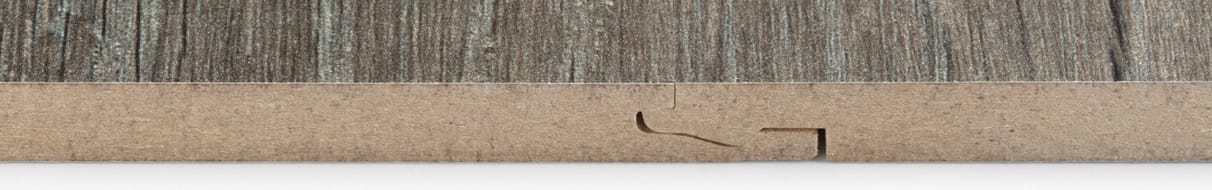 Detail weergave van Unilin Clicwall wandpanelen met kliksysteem