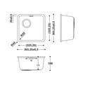 HIMACS keukenbak RCS325S S028E product photo