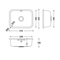 HIMACS keukenbak RCS528R S028E product photo