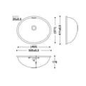 HIMACS sanitair wasbak RCB465 S028E product photo
