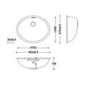 HIMACS sanitair wasbak RCB422 S028E product photo