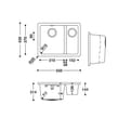 HIMACS keukenbak RCS490D S028E product photo