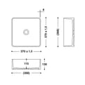 HIMACS opzet sanitair wasbak RCB330S product photo
