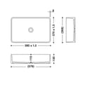 HIMACS opzet sanitair wasbak RCB540R product photo