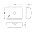 HIMACS sanitair wasbak RCB402 S028E product photo