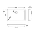 HIMACS sanitair wasbak RCB523 S028E product photo