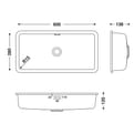 HIMACS sanitair wasbak RCB602 S028E product photo