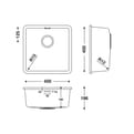 HIMACS keukenbak RCS404 S028E product photo