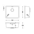 HIMACS keukenbak RCS454 S028E product photo
