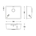HIMACS keukenbak RCS504 S028E product photo