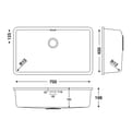HIMACS keukenbak RCS704 S028E product photo
