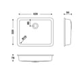 HIMACS sanitair wasbak RCB4232 S028E product photo