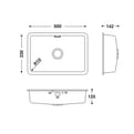 HIMACS sanitair wasbak RCB5033 S028E product photo