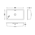 HIMACS sanitair wasbak RCB6033 S028E product photo