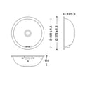 HIMACS sanitair wasbak RCB320 S028E product photo