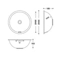 HIMACS sanitair wasbak RCB400 S028E product photo