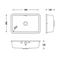 HIMACS sanitair wasbak RCB452 S028E product photo