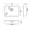 HIMACS sanitair wasbak RCB4430 S028E product photo