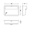 HIMACS sanitair wasbak RCB4530 S028E product photo