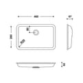 HIMACS sanitair wasbak RCB4628 S028E product photo