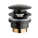 Sanitair pop-up plug zwart product photo