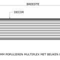 Multiplex werkblad 1z Duropal S62039 VO product photo